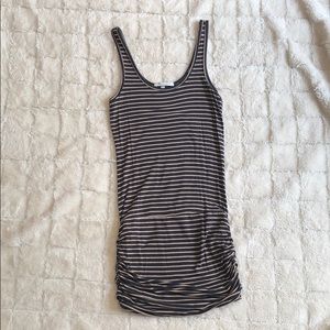 Bella Luxx Ruched Striped Dress
